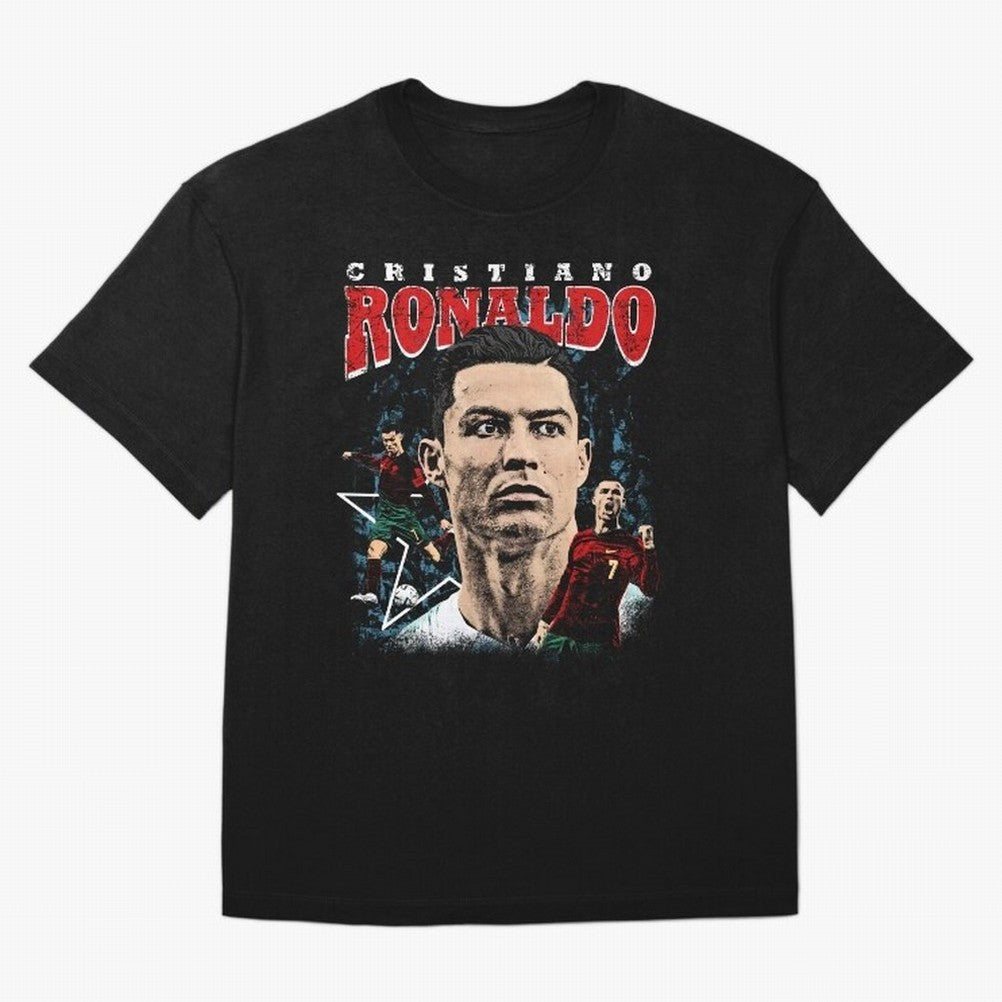 Cristiano Ronaldo CR7 Iconic T-Shirt Oversized T-Shirt Show Match Day Excitement for Match Day Hype around FIFA World Cup 2026 Group Stage, Messi, CR7 and Mbappe, Netherlands, Match Day Excitement, Supporter Culture, Golden Goals and Global
