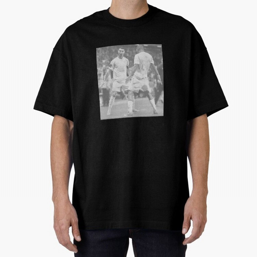 Cristiano Ronaldo Cr7 Oversized T-Shirt Celebrate Fan Favorites in FIFA World Cup 2026 USA Canada Mexico for Fans of CR7 and Messi and France, Bringing Goal Celebration Energy, Supporter Heritage, Football Icons and Worldwide Tournament Joy; Made