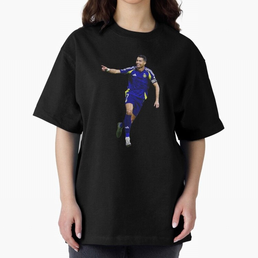 Cristiano Ronaldo Oversized T-Shirt Celebrate Unforgettable Nights in FIFA World Cup 2026 USA Canada Mexico for Fans of Neymar and France and Portugal, Bringing Sports Nostalgia, International Competition, Famous Players and Unforgettable