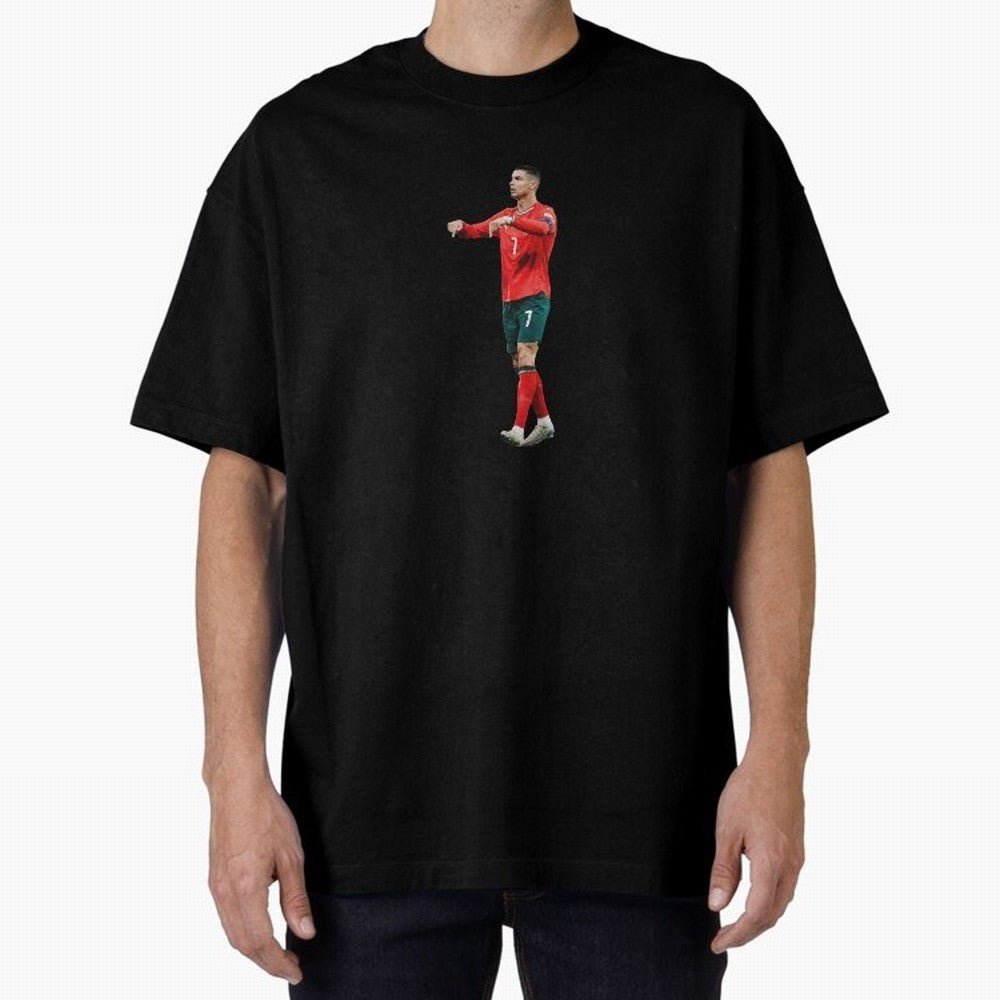 Cristiano Ronaldo siuuuuuu Oversized T-Shirt Show Your Stadium Side during FIFA World Cup 2026 Group Stage for Fans of Mbappe and Neymar and Argentina, Bringing Global Supporter Spirit, Legendary Goals, National Colors and Tournament Celebration;