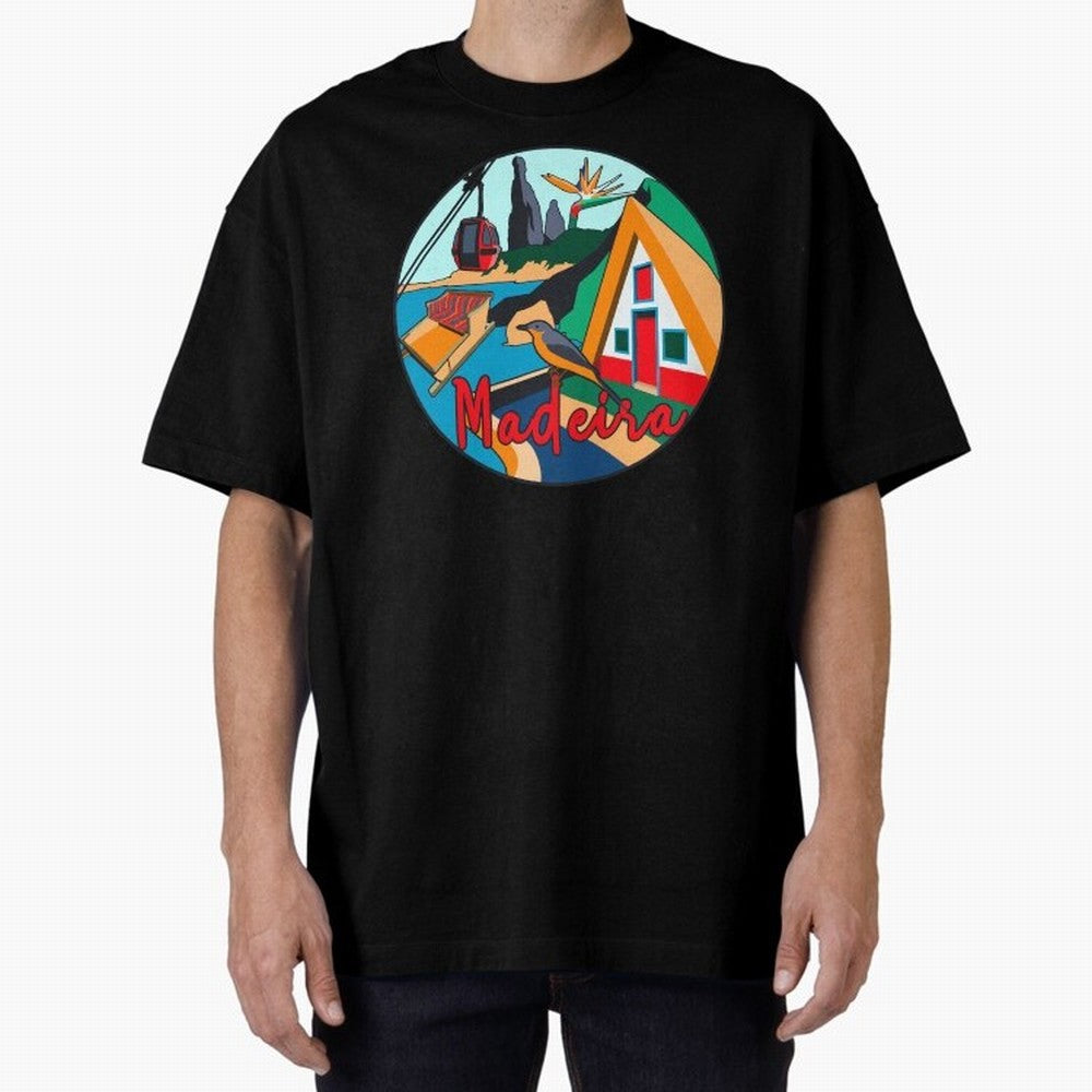 Madeira Oversized T-Shirt Feel the Roar of Match Day Hype around FIFA World Cup 2026 Group Stage, Neymar, France and Portugal, Global Supporter Spirit, Legendary Goals, National Colors and Tournament Celebration; Made for Collectors Who Enjoy