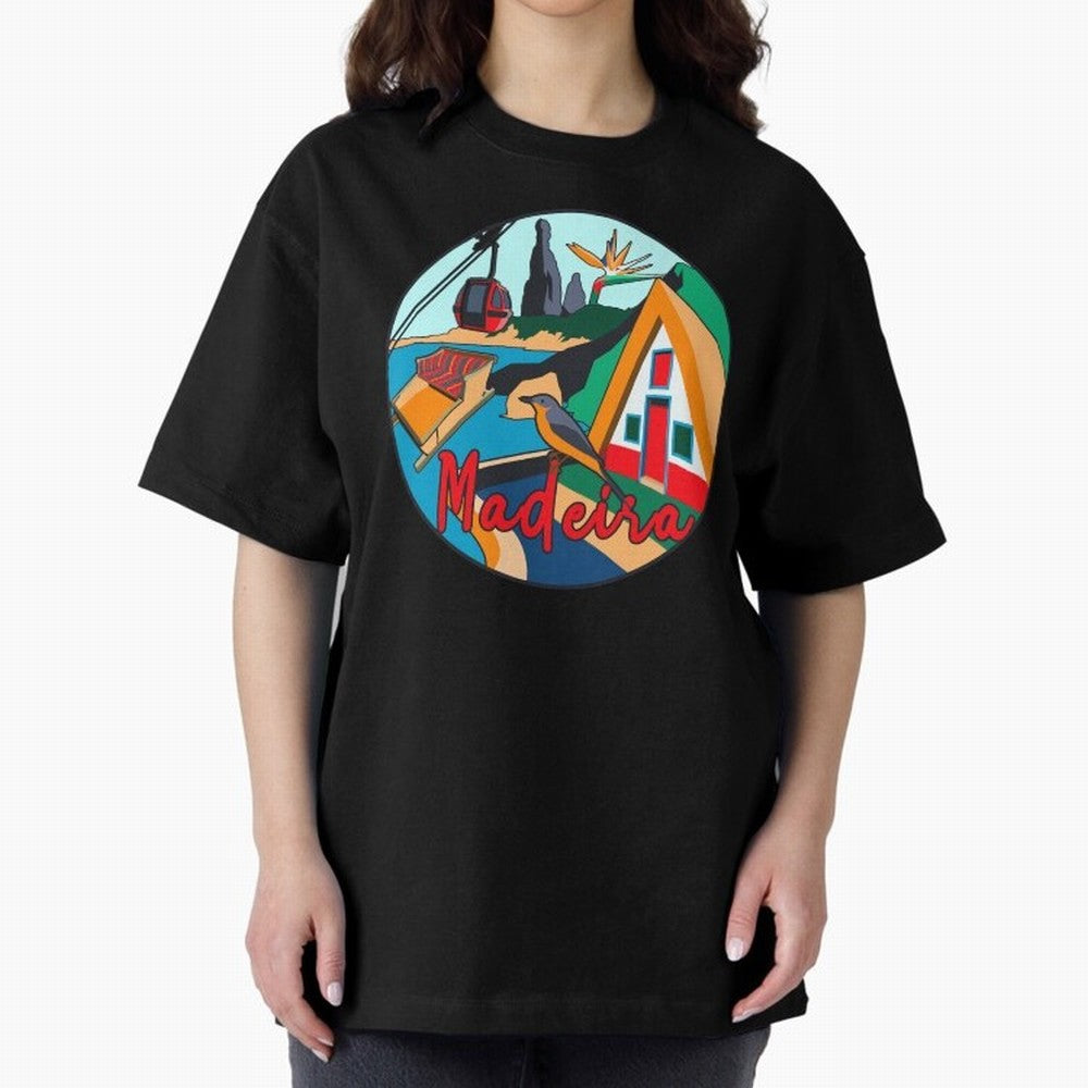 Madeira Oversized T-Shirt Feel the Roar of Match Day Hype around FIFA World Cup 2026 Group Stage, Neymar, France and Portugal, Global Supporter Spirit, Legendary Goals, National Colors and Tournament Celebration; Made for Collectors Who Enjoy