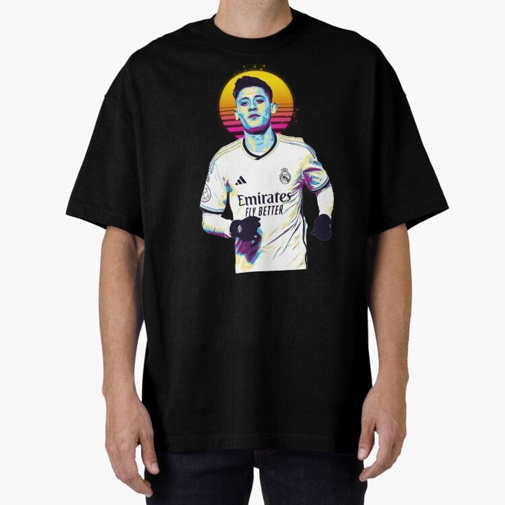 Arda Guler retro 80s Oversized T-Shirt Bring Retro Soccer Energy to the FIFA World Cup 2026 Journey through Neymar Highlights, Germany Pride, Soccer Culture, Superstar Moments, National Team Dreams and Competitive Fire; Created for Match Day