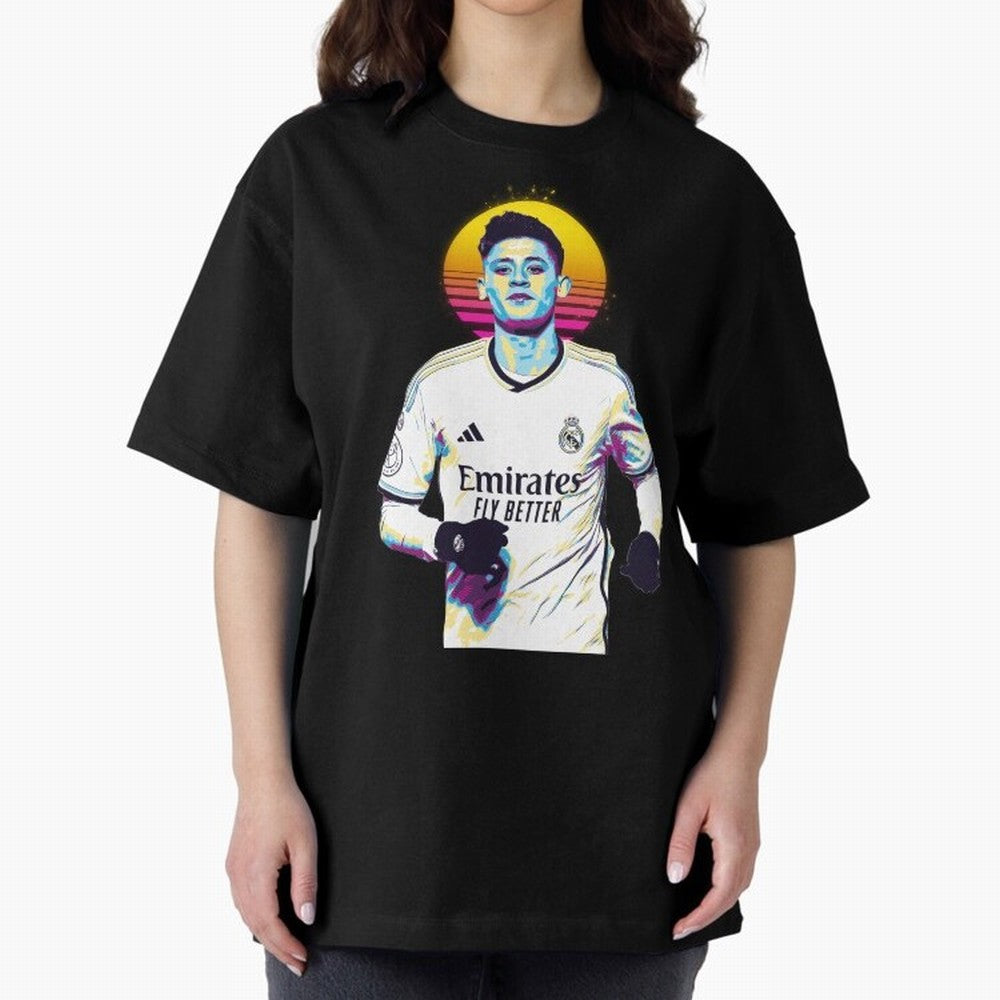 Arda Guler retro 80s Oversized T-Shirt Bring Retro Soccer Energy to the FIFA World Cup 2026 Journey through Neymar Highlights, Germany Pride, Soccer Culture, Superstar Moments, National Team Dreams and Competitive Fire; Created for Match Day