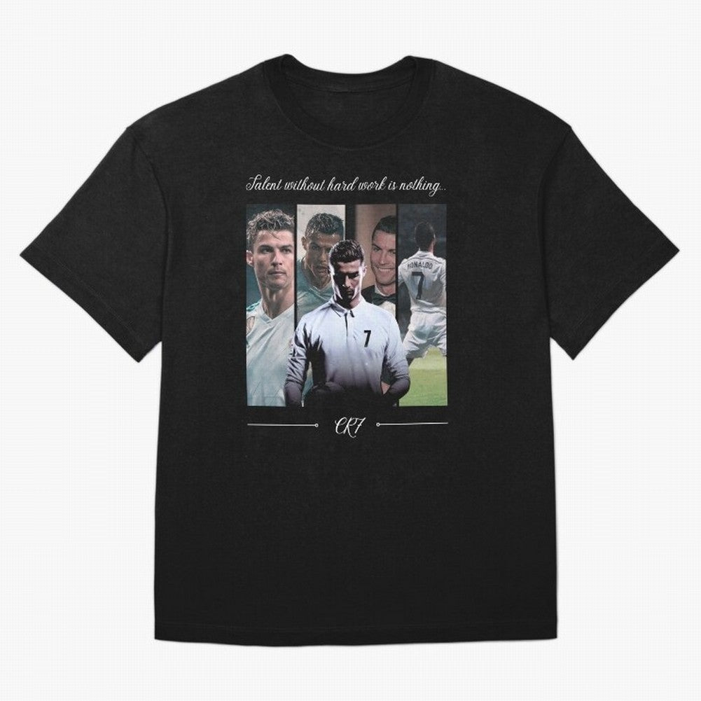 Ronaldo CR7 Oversized T-Shirt Fuel FIFA World Cup 2026 Group Stage for Fans of Cristiano Ronaldo and Brazil, Bringing Game Day Rituals, Football Legends, Country Pride and the Road to the Final; Ideal for Football Dads, Football Moms, Friends,