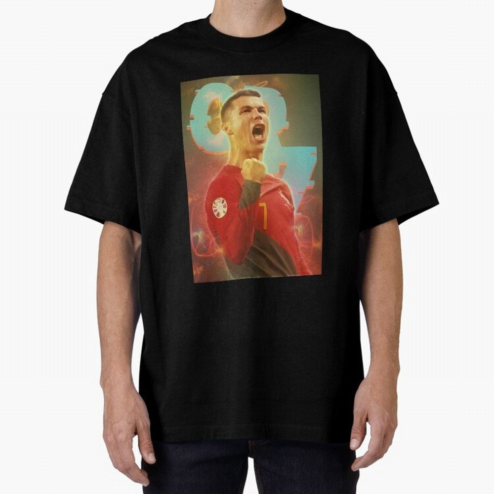 Ronaldo selebration Oversized T-Shirt Cheer for the FIFA World Cup 2026 Group Stage Journey through Cristiano Ronaldo Highlights, Argentina Pride, Sports Nostalgia, International Competition, Famous Players and Unforgettable Victories; Ideal for