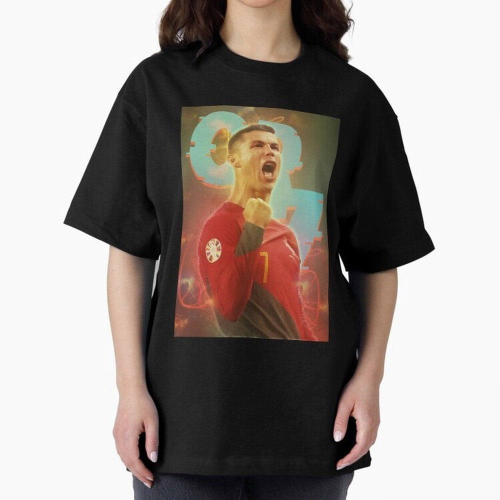 Ronaldo selebration Oversized T-Shirt Cheer for the FIFA World Cup 2026 Group Stage Journey through Cristiano Ronaldo Highlights, Argentina Pride, Sports Nostalgia, International Competition, Famous Players and Unforgettable Victories; Ideal for