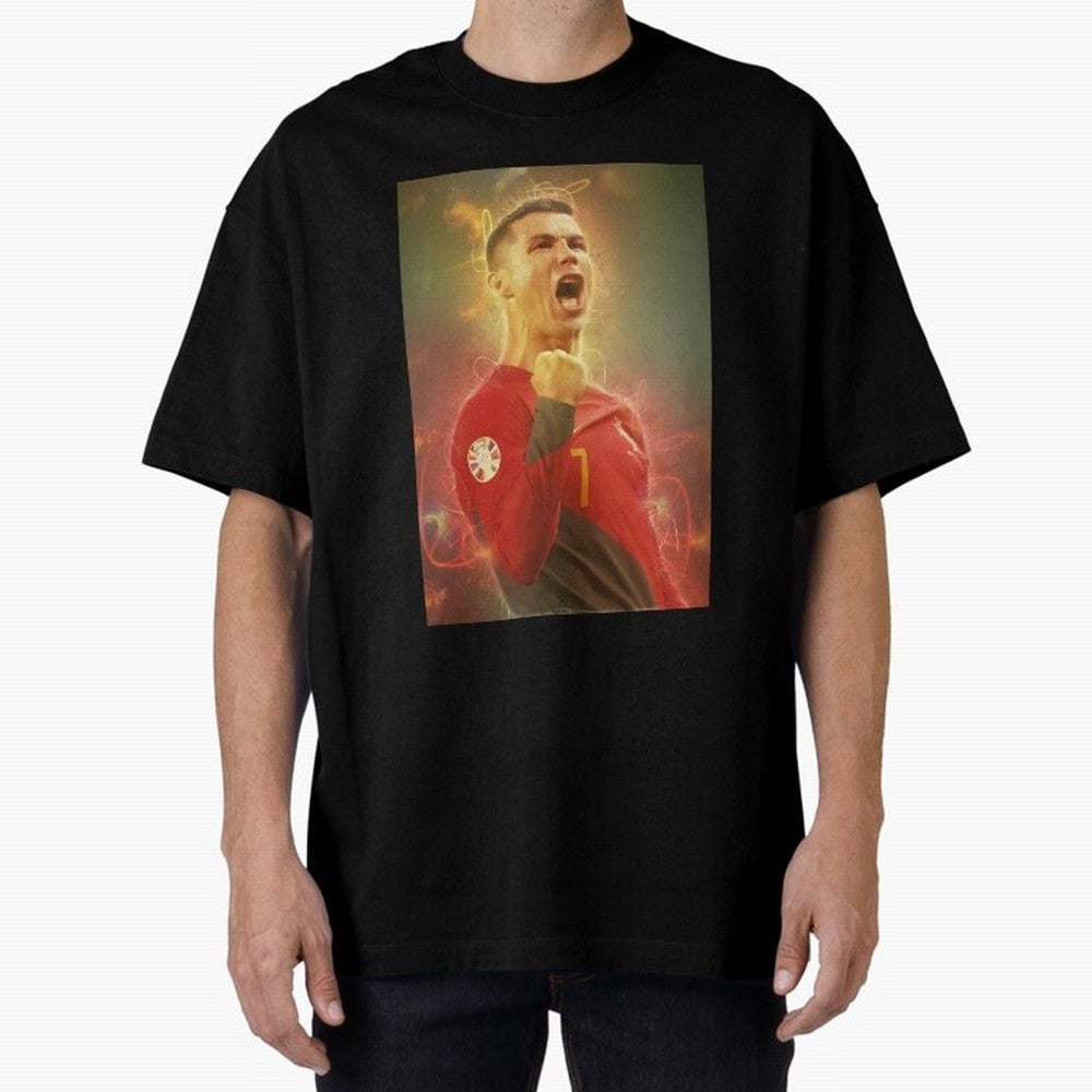 Ronaldo portugal jarsey Oversized T-Shirt Keep Football History Alive during Global Football Passion for FIFA World Cup 2026, Celebrating Mbappe, Brazil, Portugal and Argentina, Supporter Pride, Iconic Celebrations, Legendary Names and Global Match
