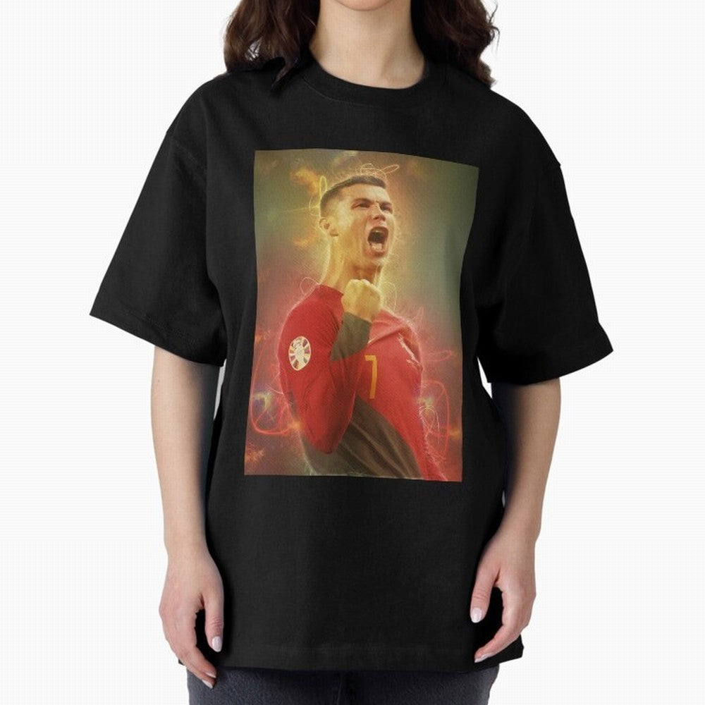 Ronaldo portugal jarsey Oversized T-Shirt Keep Football History Alive during Global Football Passion for FIFA World Cup 2026, Celebrating Mbappe, Brazil, Portugal and Argentina, Supporter Pride, Iconic Celebrations, Legendary Names and Global Match