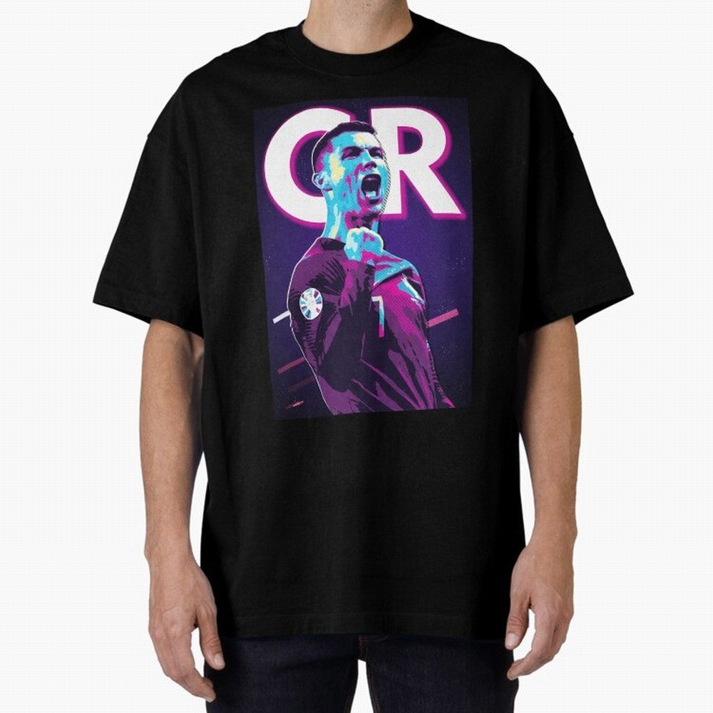 Ronaldo Oversized T-Shirt Honor the Football Icons of Match Day Hype around FIFA World Cup 2026 Group Stage, Mbappe, France, Global Supporter Spirit, Legendary Goals, National Colors and Tournament Celebration; Great for Watch Parties, Sports Bars,