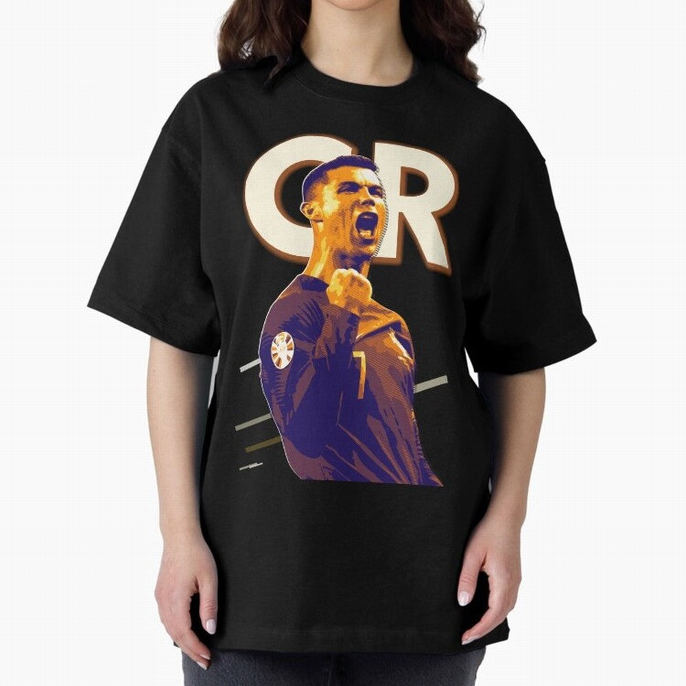 Cristiano Ronaldo Oversized T-Shirt Show Your Tournament Heart for FIFA World Cup 2026 Group Stage Spirit, Capturing Brazil, Portugal and Argentina, CR7, Tournament Hype, Historic Matchups, Family Viewing Parties and Global Sports Pride; Created