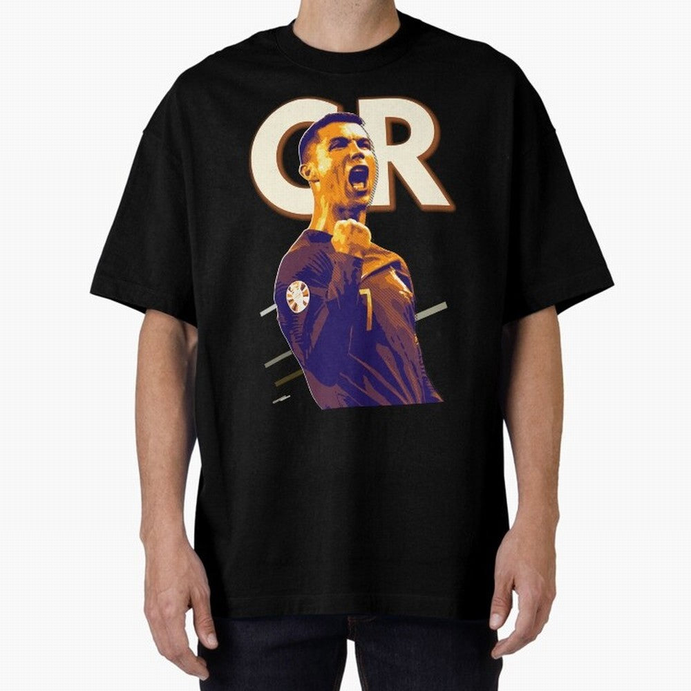 Cristiano Ronaldo Oversized T-Shirt Show Your Tournament Heart for FIFA World Cup 2026 Group Stage Spirit, Capturing Brazil, Portugal and Argentina, CR7, Tournament Hype, Historic Matchups, Family Viewing Parties and Global Sports Pride; Created