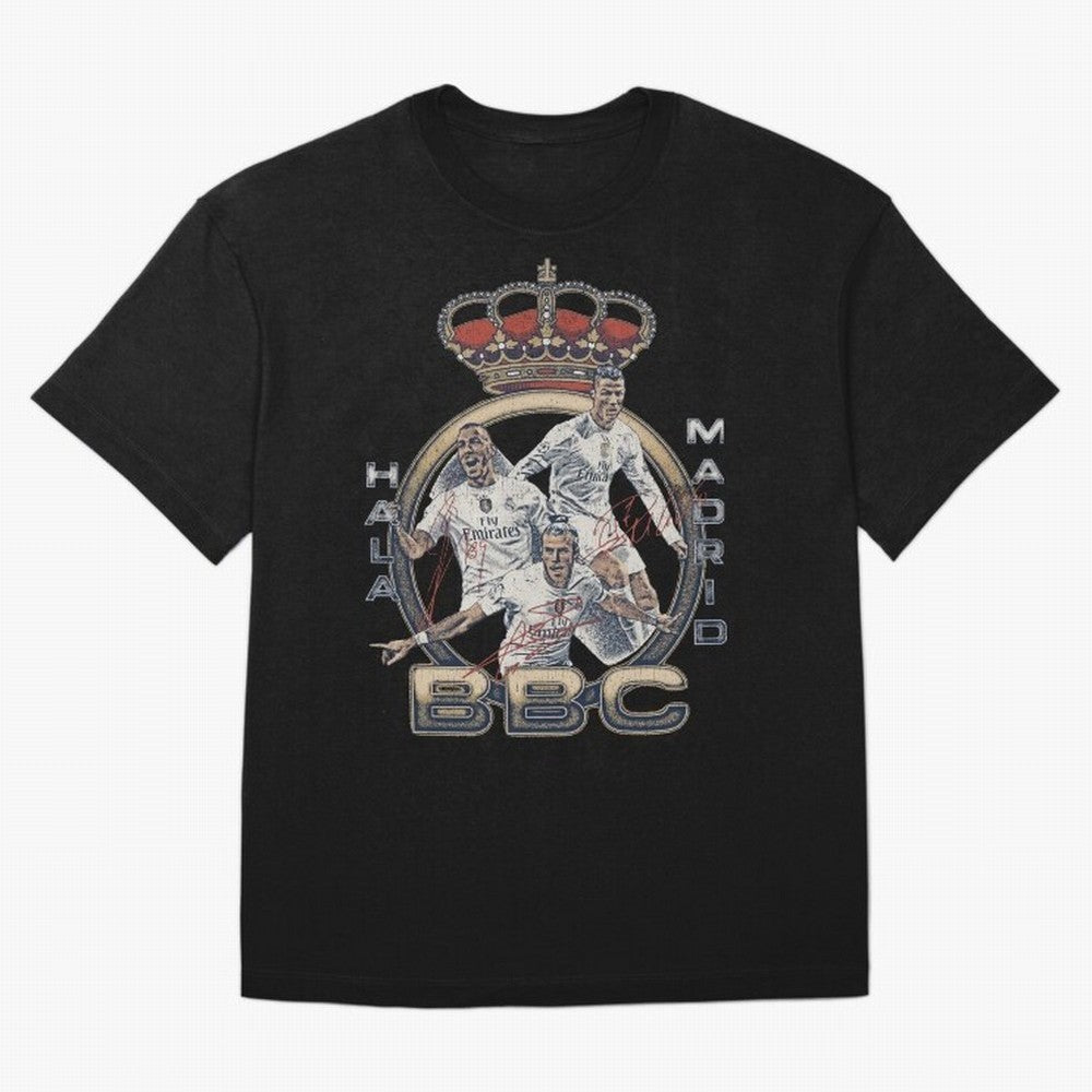 BBC of Real Madrid Oversized T-Shirt Live for the Drama of FIFA World Cup 2026 Spirit, Celebrating Brazil, CR7, Fan Favorite Moments, National Team Passion, Big Match Drama and Soccer History; Perfect for Supporters Who Want Bold Football Energy,