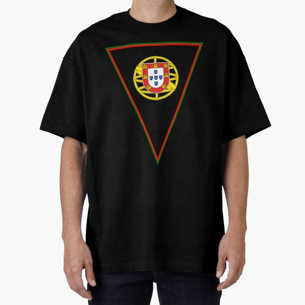 Portugal Flag & Coat of arms Oversized T-Shirt Keep the Legacy of the FIFA World Cup 2026 USA Canada Mexico Journey through Mbappe Highlights, Brazil Pride, Stadium Chants, National Pride, Trophy Dreams and Unforgettable Football Memories; Made for