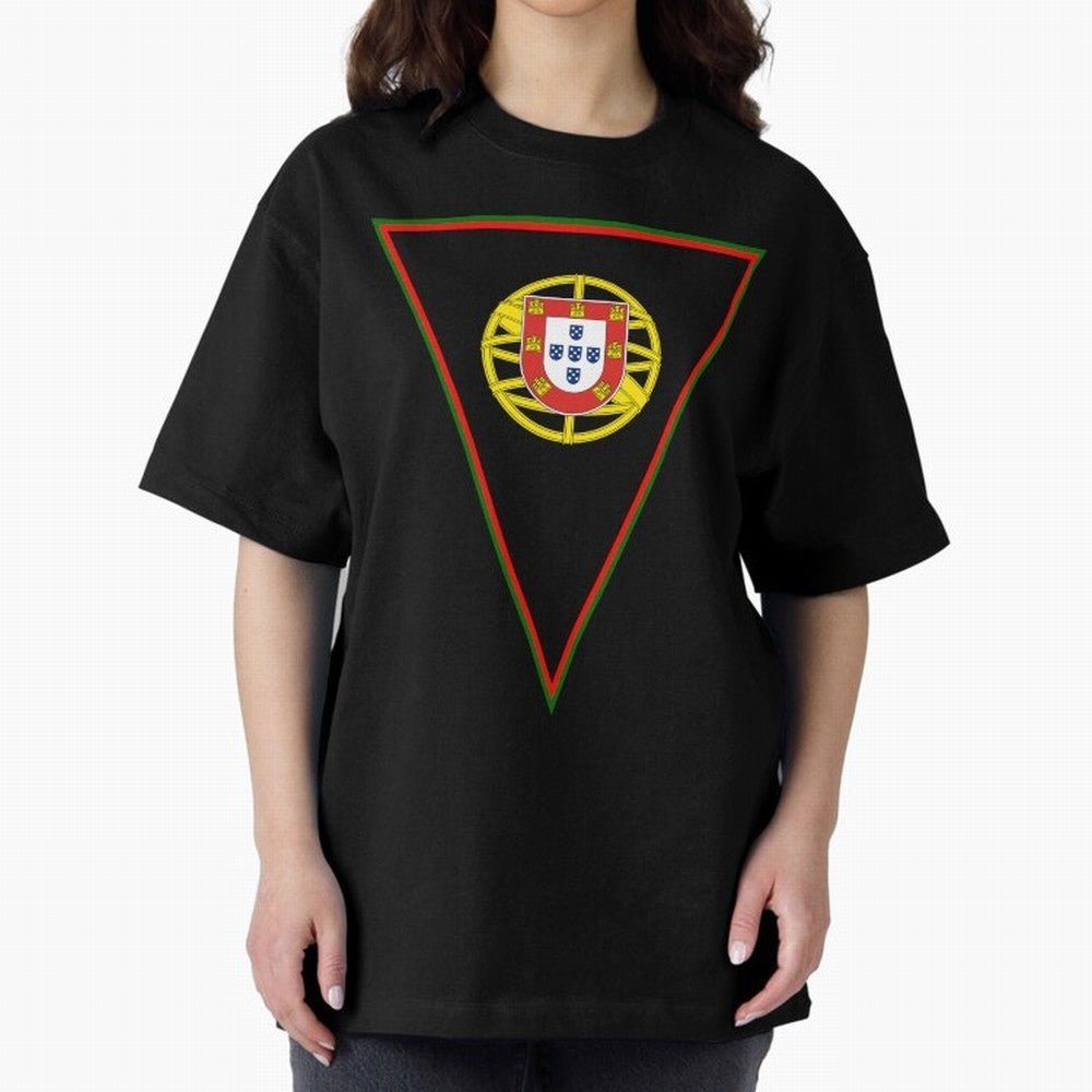 Portugal Flag & Coat of arms Oversized T-Shirt Keep the Legacy of the FIFA World Cup 2026 USA Canada Mexico Journey through Mbappe Highlights, Brazil Pride, Stadium Chants, National Pride, Trophy Dreams and Unforgettable Football Memories; Made for