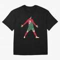 Cristiano Ronaldo illustration Oversized T-Shirt Fuel the Hype around Match Day Hype around FIFA World Cup 2026 USA Canada Mexico, Messi, Neymar and Mbappe, Spain, Global Supporter Spirit, Legendary Goals, National Colors and Tournament
