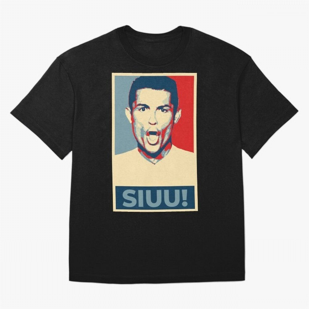 Ronaldo Siuu! - Hope Oversized T-Shirt Celebrate Unforgettable Nights in FIFA World Cup 2026 Group Stage Driven by Mbappe and Neymar, England and Germany Energy, Championship Spirit, Famous Goals, Roaring Crowds and International Football Unity;