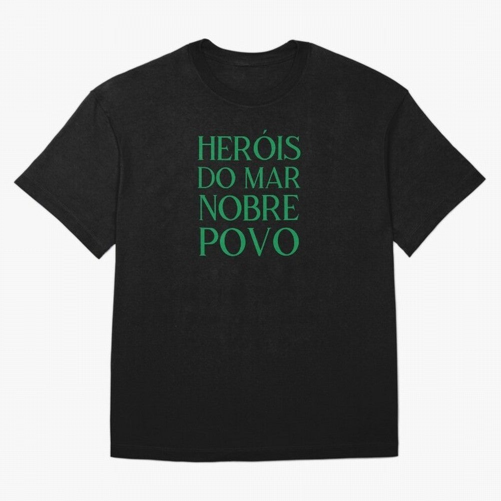 Her¨®is do Mar Nobre Povo green Oversized T-Shirt Celebrate Soccer Greatness during Global Football Passion for FIFA World Cup 2026, Centered on Neymar, Argentina, Fan Favorite Moments, National Team Passion, Big Match Drama and Soccer History;