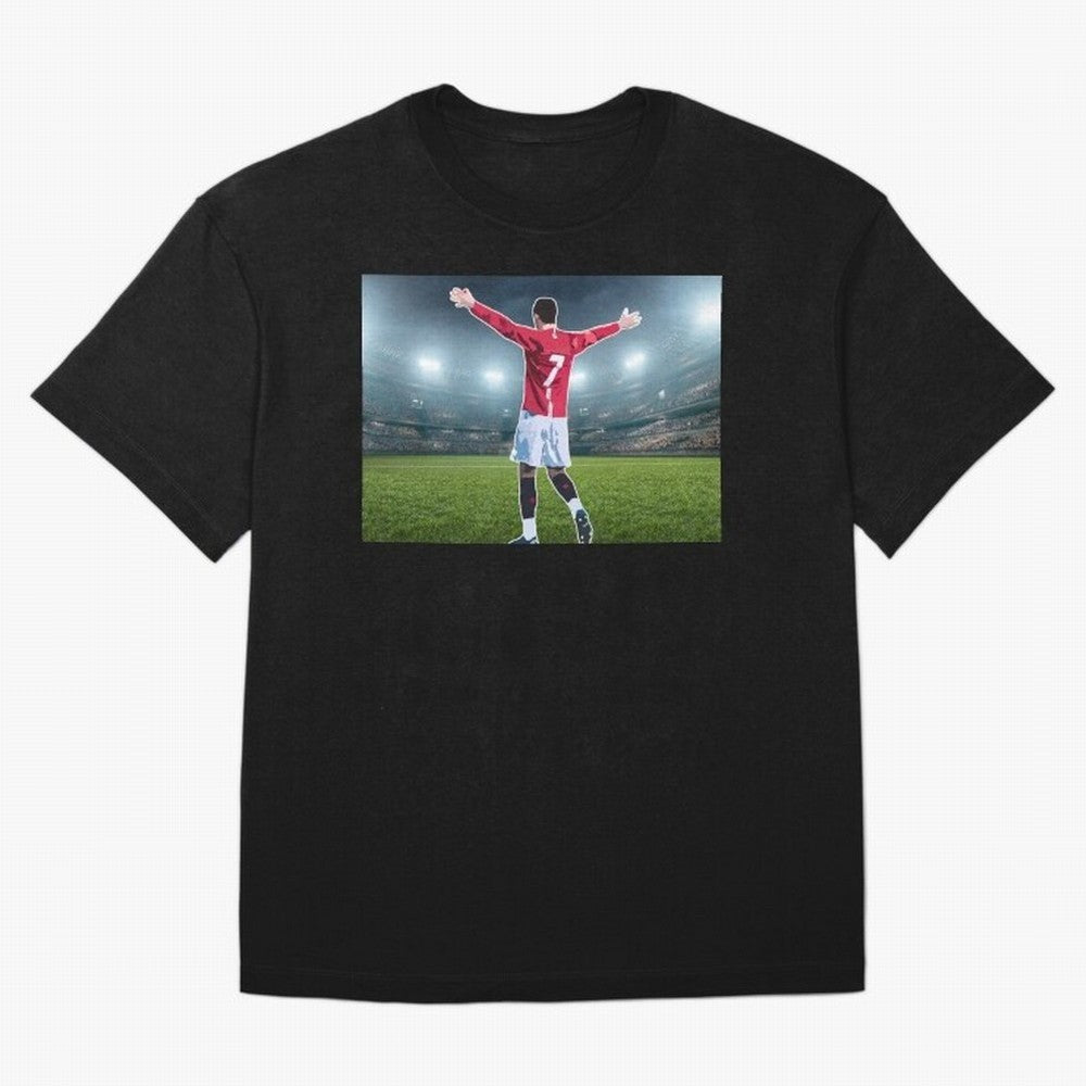 Ronaldo Oversized T-Shirt Show Your Love for FIFA World Cup 2026 Group Stage Driven by Cristiano Ronaldo, Haaland and CR7, England Energy, Vintage Soccer Flavor, Modern Football Stars, National Flags and Final Night Emotion; Great for Watch
