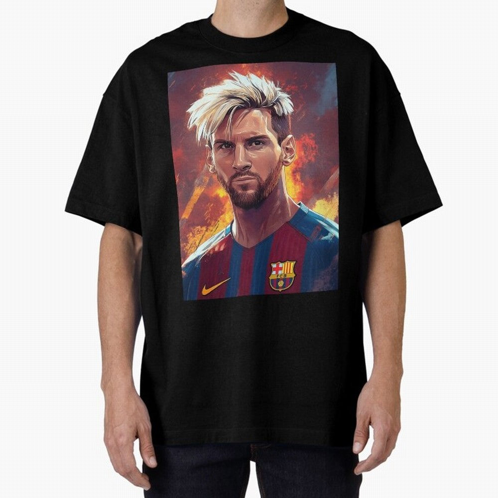 Lionel Messi Oversized T-Shirt Unlock the FIFA World Cup 2026 Group Stage Journey through Messi and Cristiano Ronaldo Highlights, Germany Pride, Stadium Chants, National Pride, Trophy Dreams and Unforgettable Football Memories; Made for Collectors