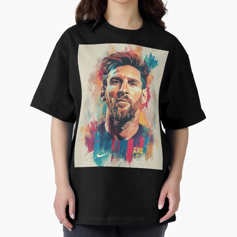 Lionel Messi Oversized T-Shirt Remember Iconic Moments from the FIFA World Cup 2026 Group Stage Journey through Neymar Highlights, Argentina and Brazil Pride, Stadium Memories, Football Loyalty, International Chants and Championship Tradition; Made