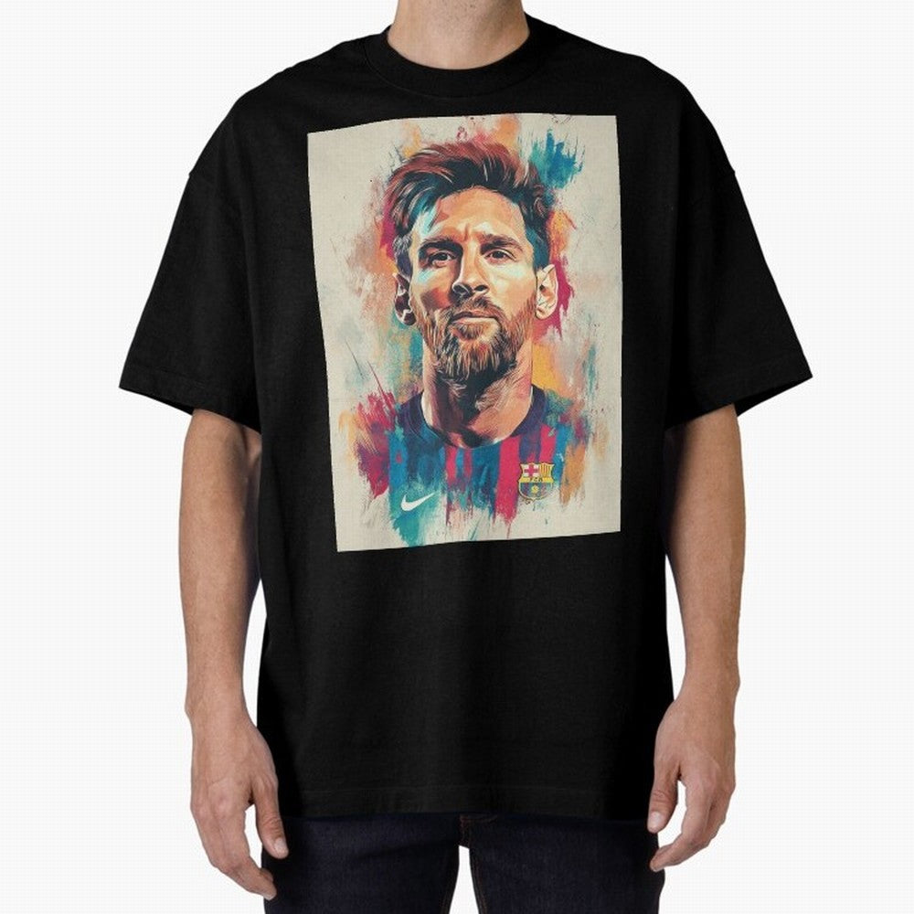 Lionel Messi Oversized T-Shirt Remember Iconic Moments from the FIFA World Cup 2026 Group Stage Journey through Neymar Highlights, Argentina and Brazil Pride, Stadium Memories, Football Loyalty, International Chants and Championship Tradition; Made