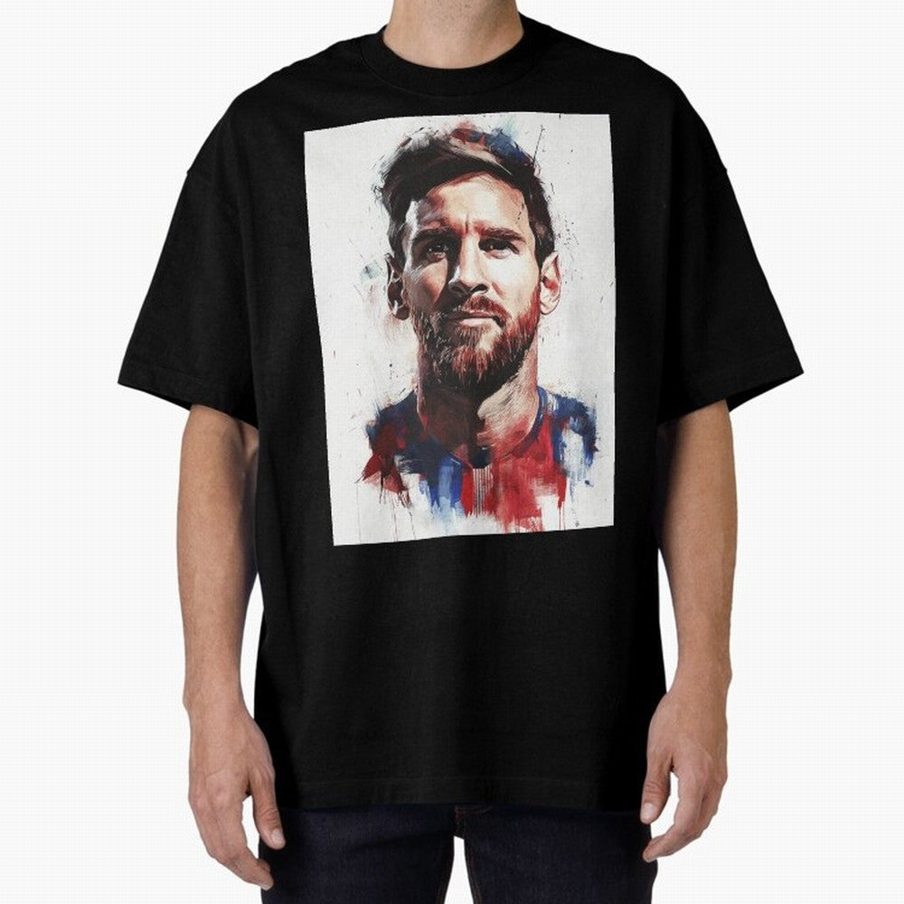 Lionel Messi Oversized T-Shirt Celebrate the Next Chapter of FIFA World Cup 2026 Group Stage Highlighting Neymar, Haaland and Cristiano Ronaldo, Brazil Energy, Supporter Pride, Iconic Celebrations, Legendary Names and Global Match Day Energy; Built