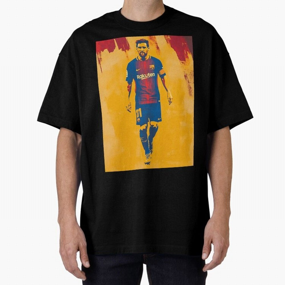 Lionel Messi Oversized T-Shirt Create the FIFA World Cup 2026 Journey through Haaland Highlights, England and Germany Pride, Soccer Culture, Superstar Moments, National Team Dreams and Competitive Fire; Made for Die Hard Supporters, Soccer Lovers,