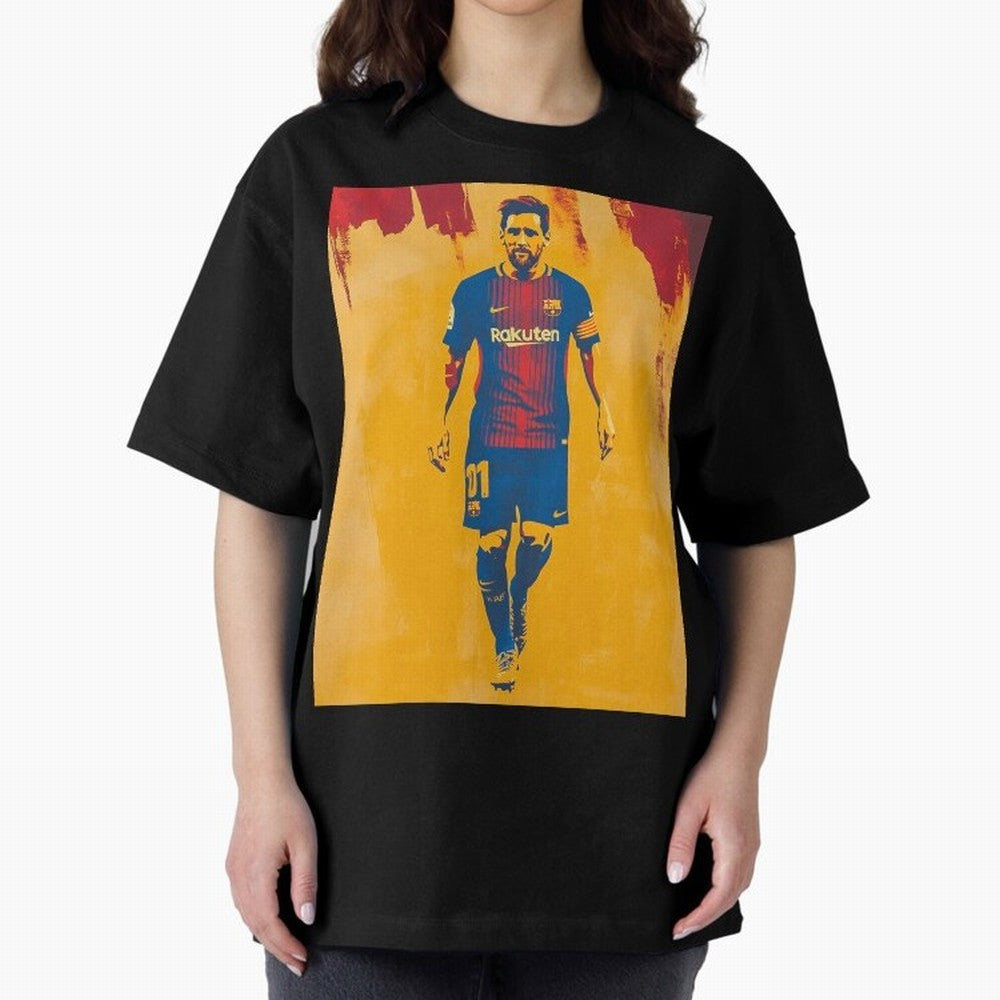 Lionel Messi Oversized T-Shirt Create the FIFA World Cup 2026 Journey through Haaland Highlights, England and Germany Pride, Soccer Culture, Superstar Moments, National Team Dreams and Competitive Fire; Made for Die Hard Supporters, Soccer Lovers,