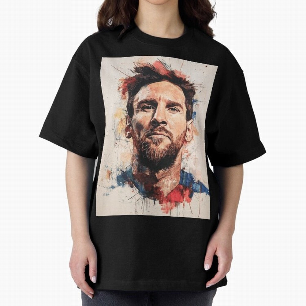 Lionel Messi Oversized T-Shirt Celebrate Unforgettable Nights in FIFA World Cup 2026 USA Canada Mexico for Fans of CR7 and Brazil, Bringing Football History, Final Match Energy, Crowd Noise and Once in a Lifetime Moments; Ideal for Fans Who Follow