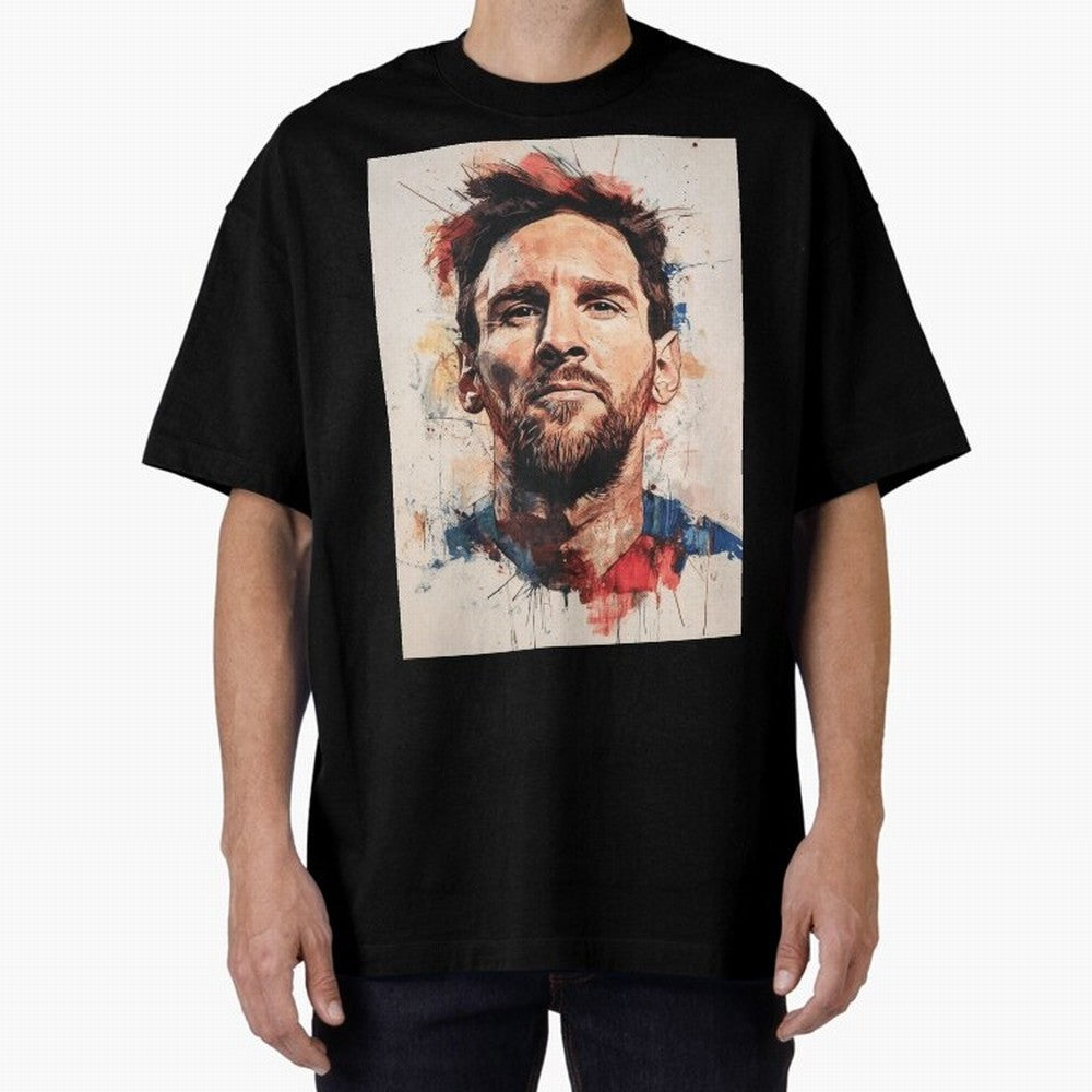 Lionel Messi Oversized T-Shirt Celebrate Unforgettable Nights in FIFA World Cup 2026 USA Canada Mexico for Fans of CR7 and Brazil, Bringing Football History, Final Match Energy, Crowd Noise and Once in a Lifetime Moments; Ideal for Fans Who Follow