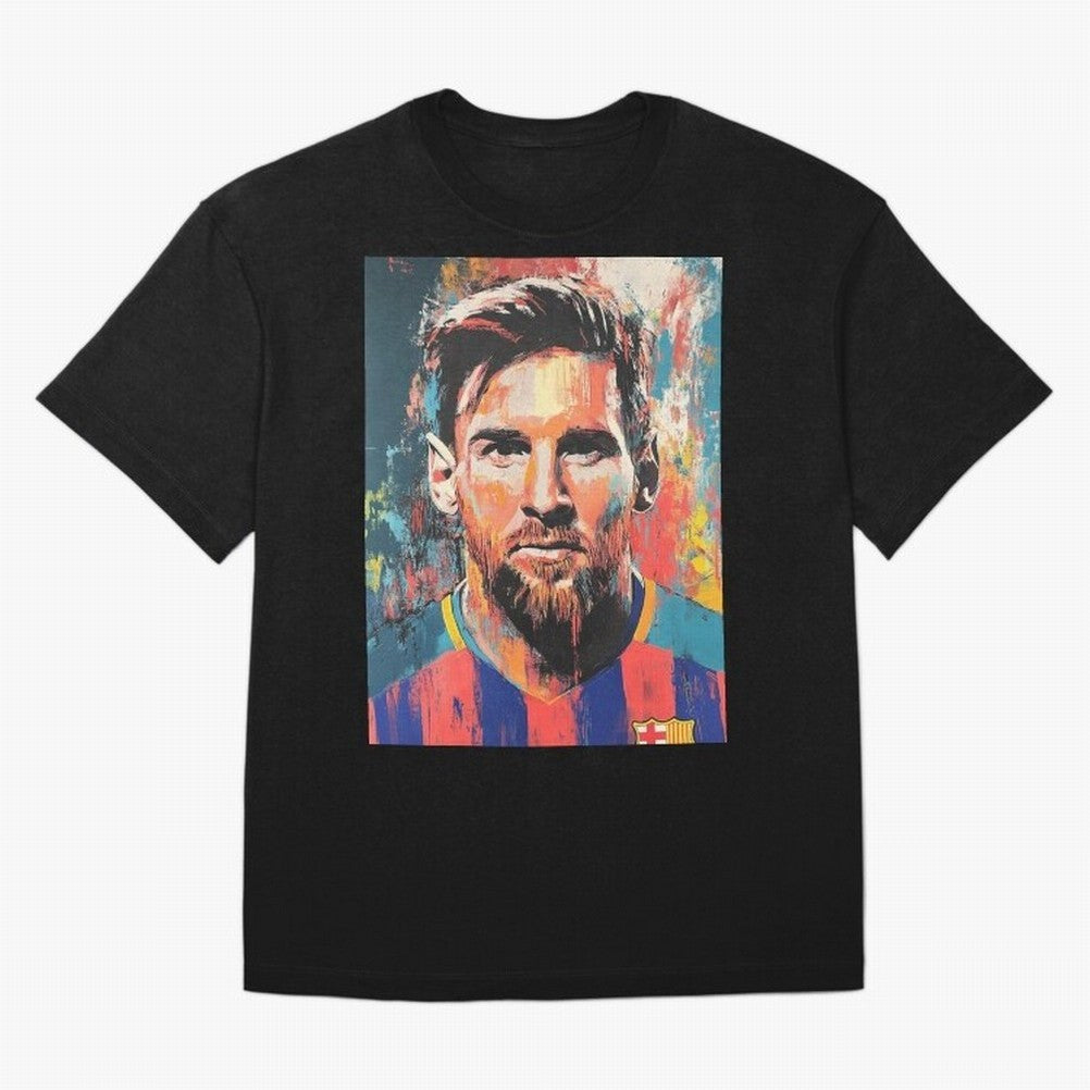 Lionel Messi Oversized T-Shirt Bring Bold Fan Energy to Global Football Passion for FIFA World Cup 2026 Group Stage, Inspired by Messi, Neymar and Mbappe, Argentina and Brazil, Sports Nostalgia, International Competition, Famous Players and