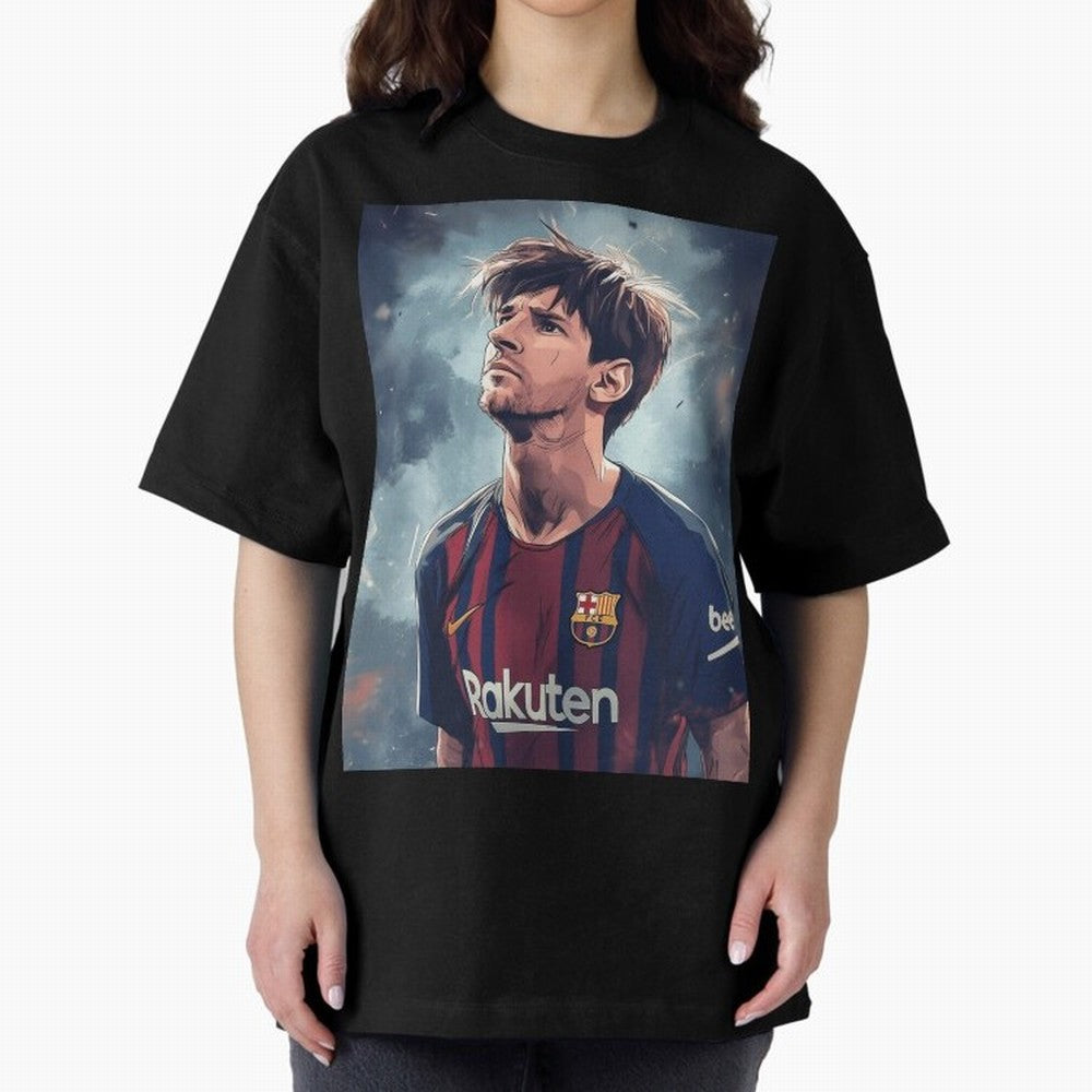 Lionel Messi Oversized T-Shirt Celebrate the Biggest Stage of the FIFA World Cup 2026 Journey through Mbappe and Neymar Highlights, Germany Pride, Goal Celebration Energy, Supporter Heritage, Football Icons and Worldwide Tournament Joy; Ideal for