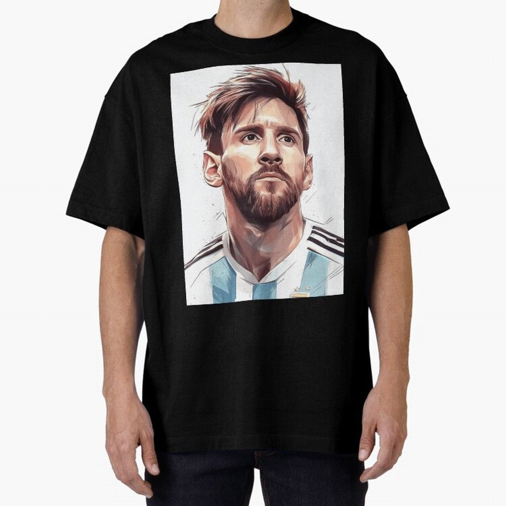 Lionel Messi Oversized T-Shirt Bring International Match Energy to Global Football Passion for FIFA World Cup 2026 Group Stage, Highlighting Haaland, Argentina and Brazil, Match Day Excitement, Supporter Culture, Golden Goals and Global Football