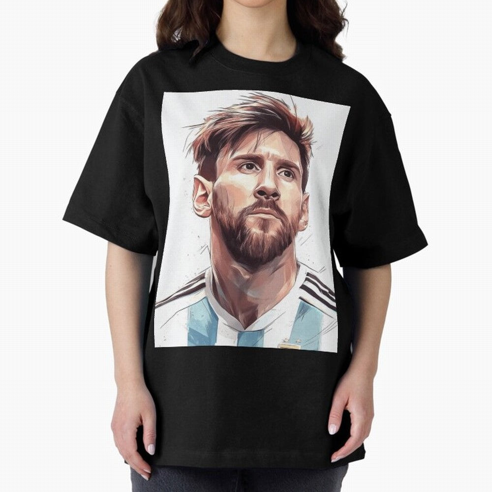 Lionel Messi Oversized T-Shirt Bring International Match Energy to Global Football Passion for FIFA World Cup 2026 Group Stage, Highlighting Haaland, Argentina and Brazil, Match Day Excitement, Supporter Culture, Golden Goals and Global Football