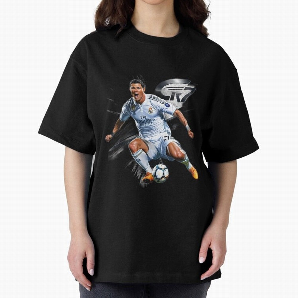CR7 Ronaldo Legacy GOAT Soccer Fan T-Shirt ¨C Ultimate Football Icon Oversized T-Shirt Show Championship Spirit for the FIFA World Cup 2026 USA Canada Mexico Journey through Mbappe and Neymar Highlights, France Pride, Game Day Rituals, Football