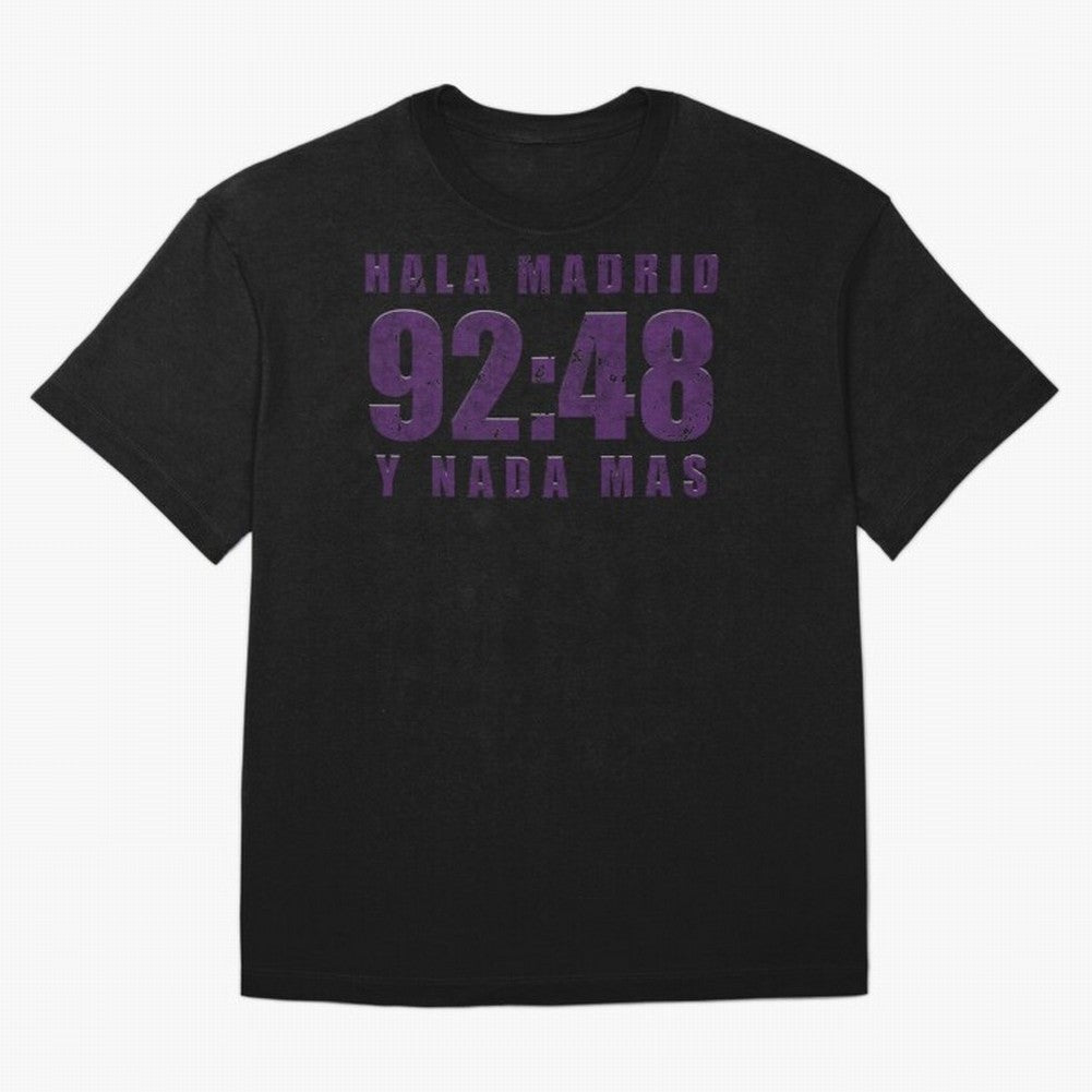 La Decima ChL 92:48 Madrid Hala Madrid Y Nada Mas History Made Madrid Bernabeu Football Soccer Legendary Oversized T-Shirt Upgrade FIFA World Cup 2026 Group Stage for Fans of Messi and Cristiano Ronaldo and France and Portugal, Bringing Match Day