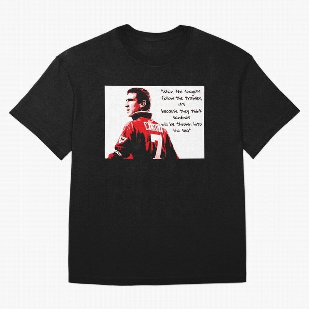 Eric Cantona - When the seagulls follow the trawler Oversized T-Shirt Upgrade FIFA World Cup 2026 for Fans of Haaland and Mbappe and Brazil, Bringing Stadium Chants, National Pride, Trophy Dreams and Unforgettable Football Memories; Ideal for Fans