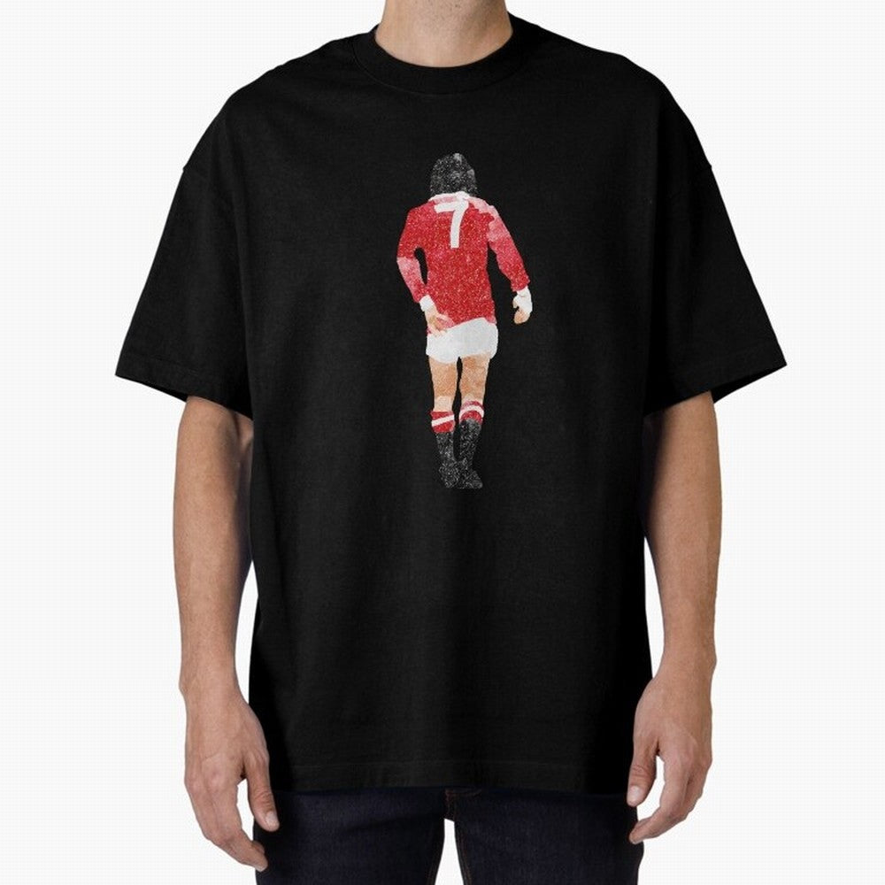 George Best watercolour Manchester United Football Northern Ireland Legend number 7 Man United Red D Oversized T-Shirt Honor Football Greatness during FIFA World Cup 2026 Group Stage Spirit, Built around Brazil, Haaland and Mbappe, Championship