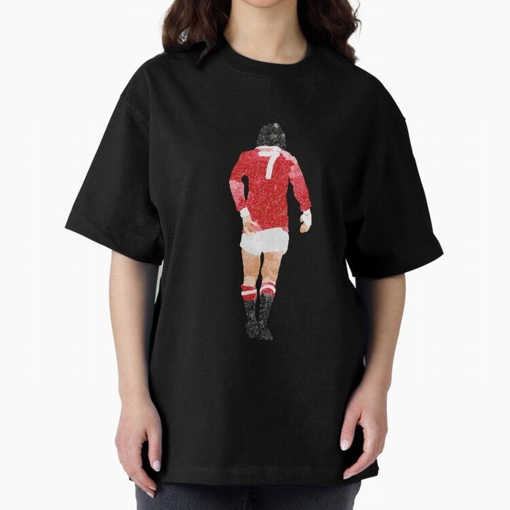 George Best watercolour Manchester United Football Northern Ireland Legend number 7 Man United Red D Oversized T-Shirt Honor Football Greatness during FIFA World Cup 2026 Group Stage Spirit, Built around Brazil, Haaland and Mbappe, Championship