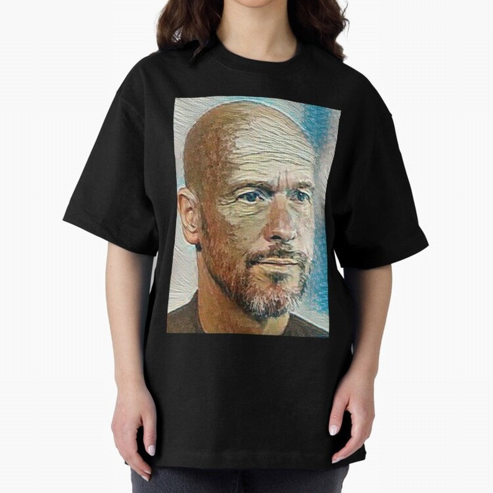 Erik Ten Hag Oversized T-Shirt Keep Football History Alive during FIFA World Cup 2026 USA Canada Mexico Spirit, with Netherlands, Haaland, Tournament Hype, Historic Matchups, Family Viewing Parties and Global Sports Pride; Ideal for Fans Who Follow