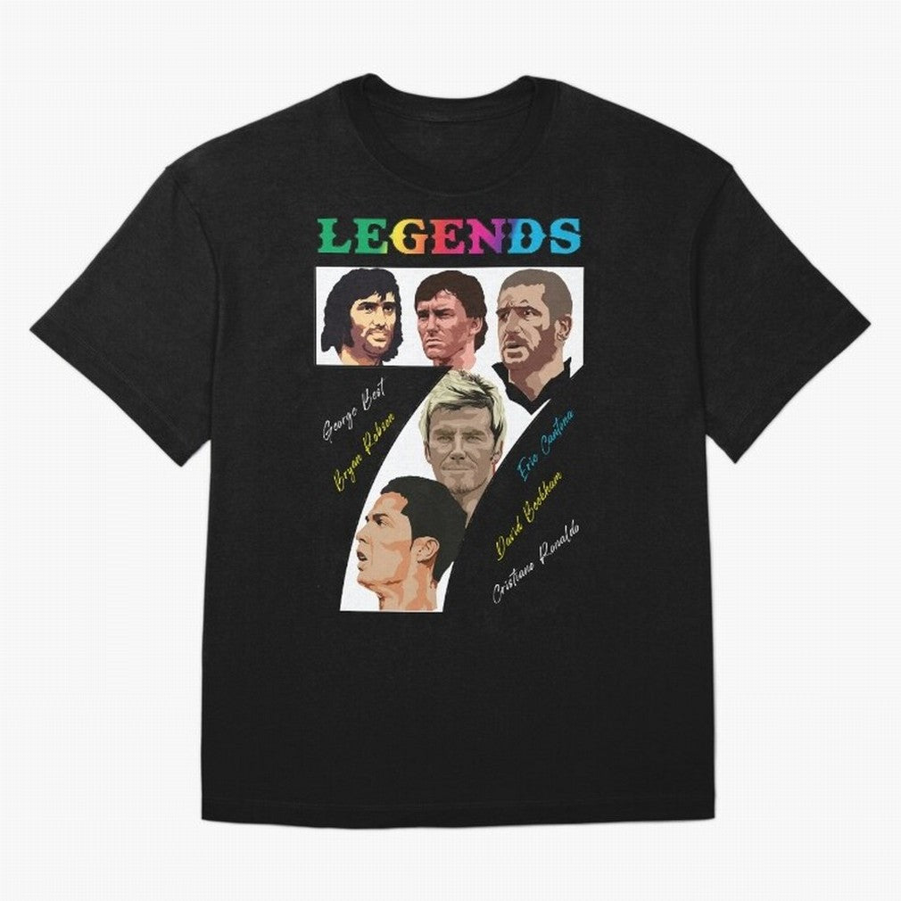 LEGENDS OF FOOTBALL Oversized T-Shirt Carry the Colors and Pride of FIFA World Cup 2026 USA Canada Mexico Connected to Mbappe and Neymar, Argentina Energy, Stadium Memories, Football Loyalty, International Chants and Championship Tradition; Perfect