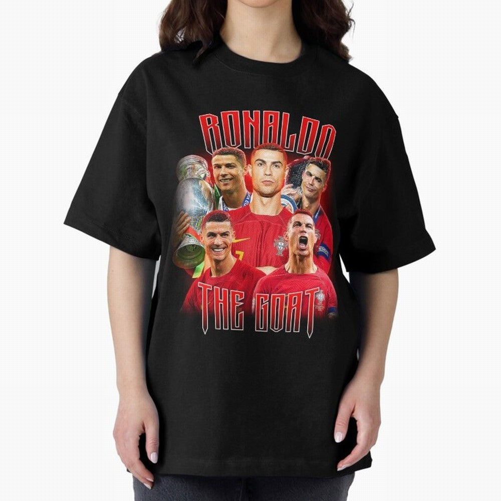 Cristiano Ronaldo Vintage Style Tee, Bootleg Tee, Bootleg T Shirt, Rap Tee Oversized T-Shirt Represent Fans Who Live for FIFA World Cup 2026 USA Canada Mexico Spirit, Built around Argentina and Brazil, Haaland, Fan Favorite Moments, National Team
