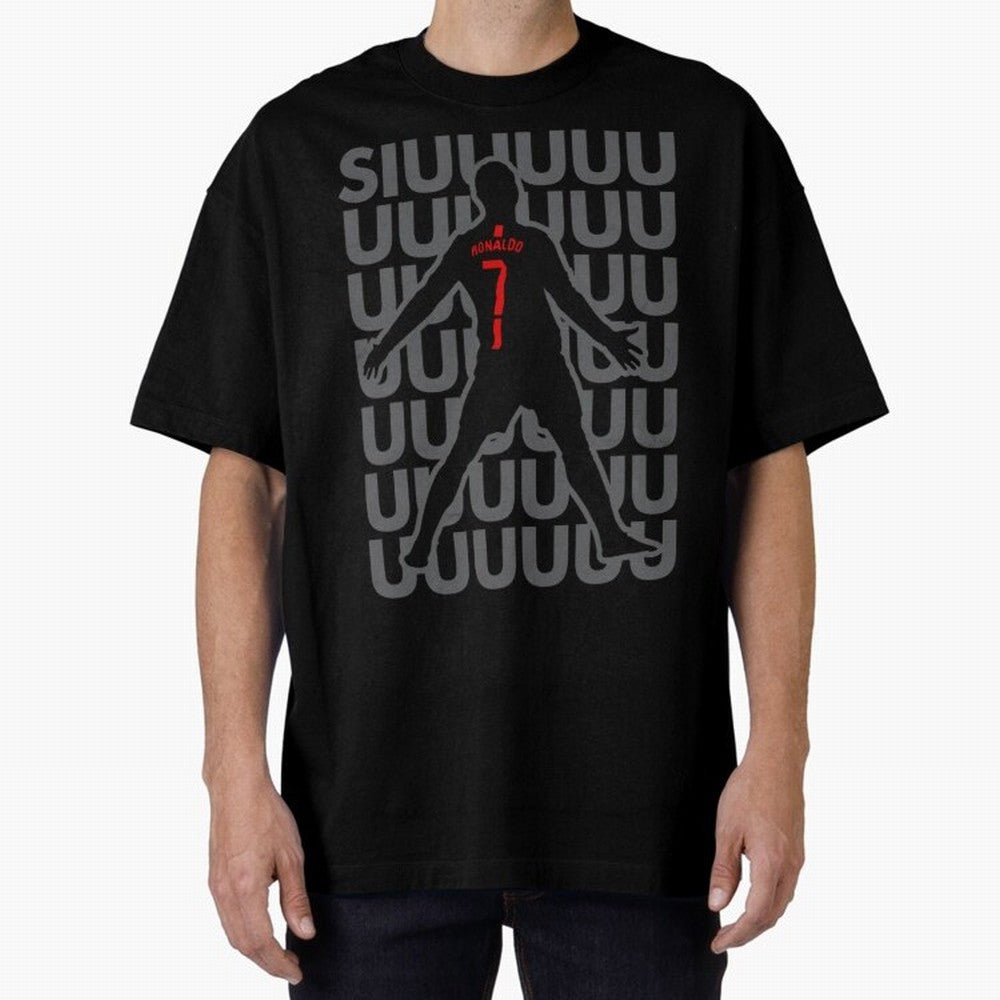 Siuuuuuu Cristiano Ronaldo Oversized T-Shirt Experience the Global Stage of FIFA World Cup 2026 for Fans of Mbappe and Neymar and Portugal, Spain and Germany, Bringing Global Supporter Spirit, Legendary Goals, National Colors and Tournament