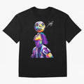 Ronaldinho Wpap Pop Art Oversized T-Shirt Spotlight the FIFA World Cup 2026 Group Stage Journey through Messi, Neymar and Mbappe Highlights, France Pride, Worldwide Fan Energy, Dramatic Goals, Stadium Lights and Championship Celebrations; Perfect