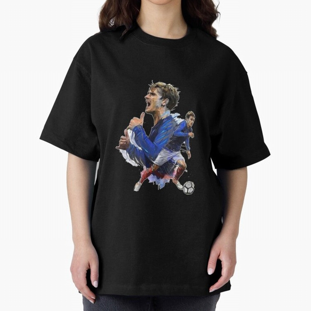 Griezmann Oversized T-Shirt Celebrate the Next Chapter of the FIFA World Cup 2026 Journey through Messi Highlights, Argentina Pride, Worldwide Fan Energy, Dramatic Goals, Stadium Lights and Championship Celebrations; Perfect for Fans, Collectors,