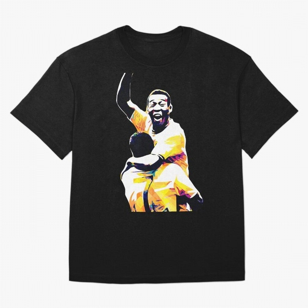 Pele Pop Art Oversized T-Shirt Carry National Pride through FIFA World Cup 2026 Spirit, Inspired by Portugal, Spain and Germany, Messi, CR7 and Mbappe, Stadium Memories, Football Loyalty, International Chants and Championship Tradition; Perfect for