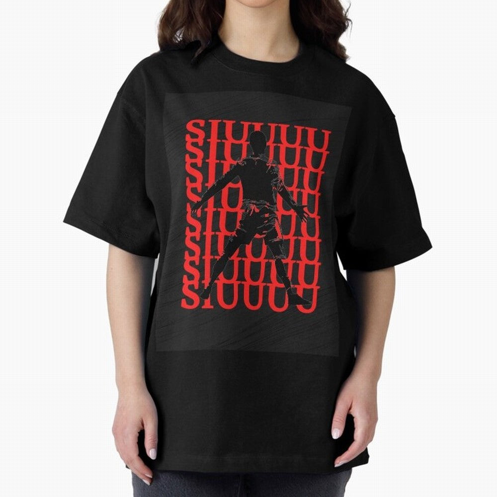 cristiano ronaldo siuuu Oversized T-Shirt Celebrate Global Passion for FIFA World Cup 2026 Group Stage Built around Haaland and Mbappe, Brazil Energy, Football Festival Excitement, Trophy Ambitions, Country Rivalries and Star Player Buzz; Perfect