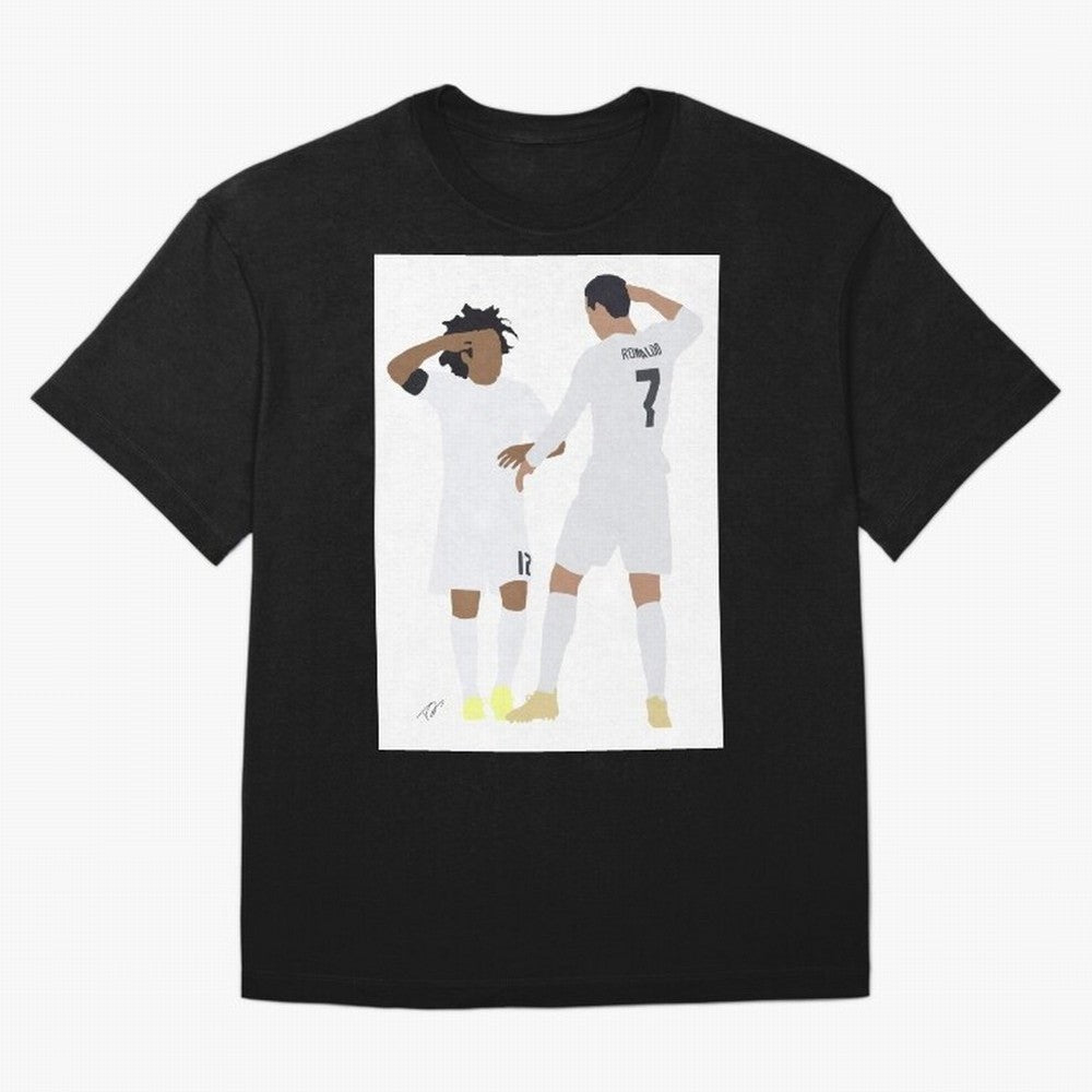 Ronaldo & Marcelo Oversized T-Shirt Show Your Love for FIFA World Cup 2026 USA Canada Mexico with CR7 and Messi, England, France and Netherlands Energy, Soccer Culture, Superstar Moments, National Team Dreams and Competitive Fire; Built for