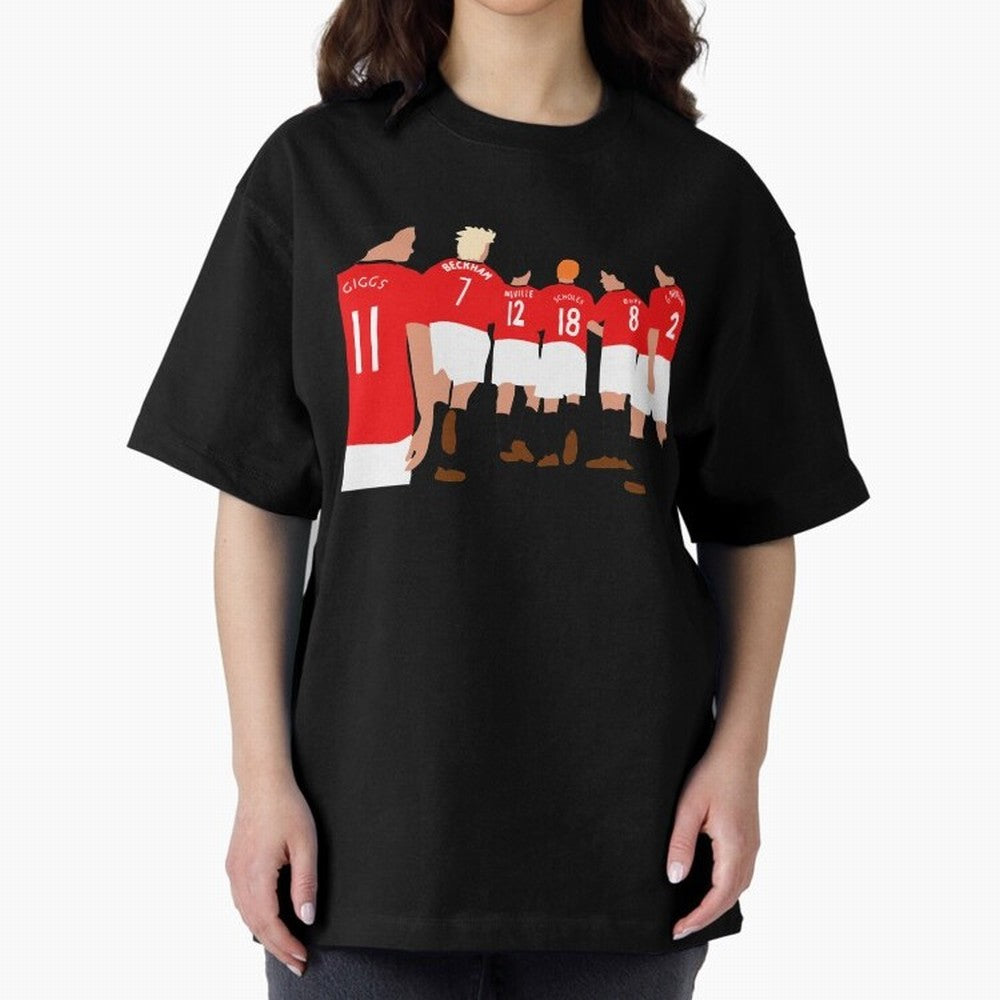 Class of 92 - Manchester United Legends Oversized T-Shirt Bring Stadium Energy to FIFA World Cup 2026 Group Stage Capturing Haaland, England Energy, Game Day Rituals, Football Legends, Country Pride and the Road to the Final; Ideal for Passionate